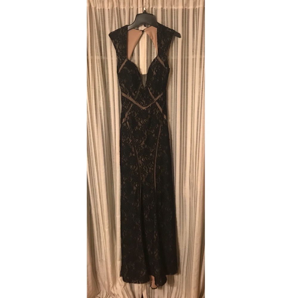 Black Lace Xscape Gown
